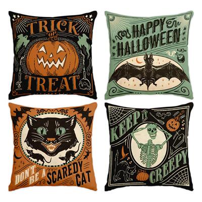 Halloween Pillow Cover Cushion Cover万圣节抱枕套装饰靠垫套