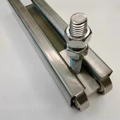 C50吊轨304不锈钢轨道滑动门吊轨滑轮滑动门滑动重型轨道吊轮