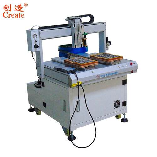 供应点胶贴透镜机 自动排列供料粘贴计数流水线打胶设备厂家