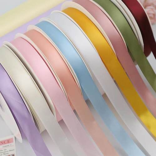 丝带蛋糕装饰2cm大卷纯色丝带手工DIY鲜花包装蝴蝶结缎带蛋糕烘焙