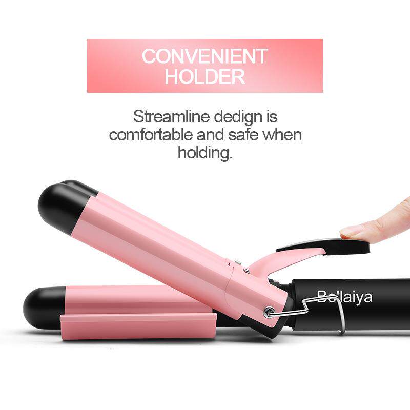 新款直销亚马逊欧美110V卷发器三管蛋卷棒卷发棒水波纹头干湿两用