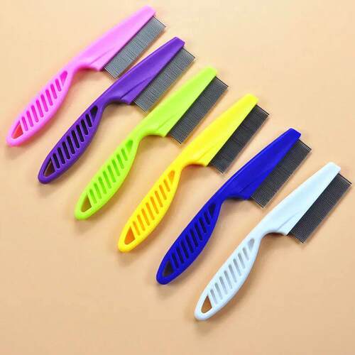 Home Pet Animal Care Comb Stainless Steel Flea Comb For Cat