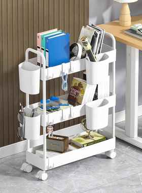 收跨境新款厨多层置物230907架小推车可移房动厅客寝室塑料纳架带