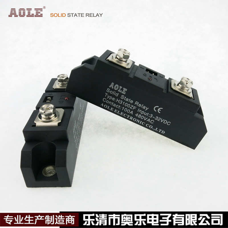 直流控交流奥乐100A工业级单相固态继电器H3100ZF电机烘箱加热