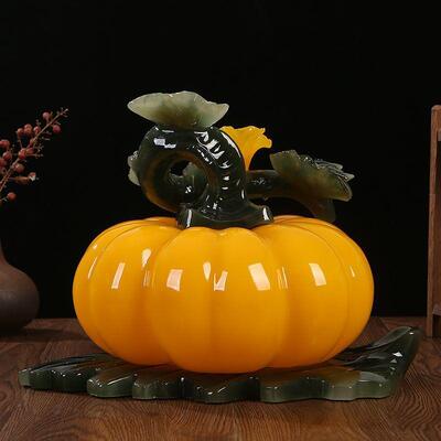 柜财富收南瓜摆件中TSG3tHM2式客厅玄关居电视柜酒新丰装饰