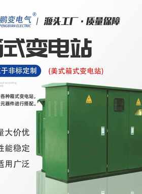 鹏变美变 美式箱变ZGS11-630KVA组合式变压器路灯箱式变电站