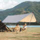 适合方便天幕 野营人纳可收携带户外露营4帐篷 防雨野餐篷 防晒6