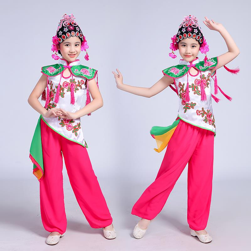 高档六儿童戏服京一剧舞曲蹈小红娘小花旦俏花旦戏剧演出服戏服服