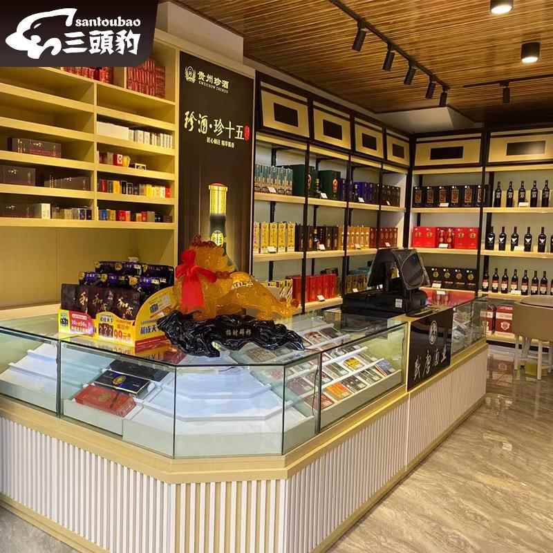 烟酒店展示柜行货架名烟架691名酒店的货便柜超市酒利店货酒类展图片