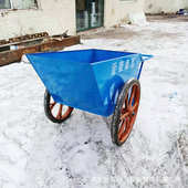 建筑工地翻斗车手推车加厚劳动车农用养殖工程车灰斗水泥车环卫车