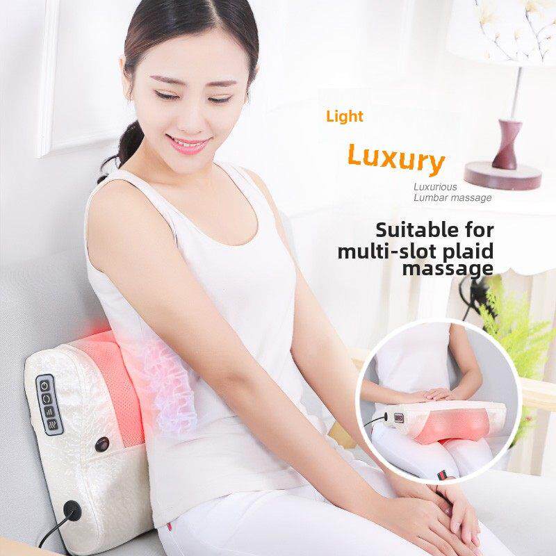 颈椎按摩器枕头多功能全身脖子颈部电动肩部腰部背部揉捏靠垫家用