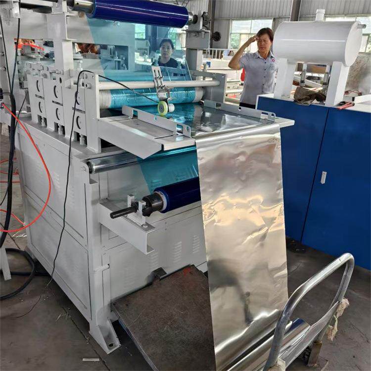 单双面不锈钢板贴膜机 PLC编码器 0.1毫米铝板不透光保护膜覆膜机