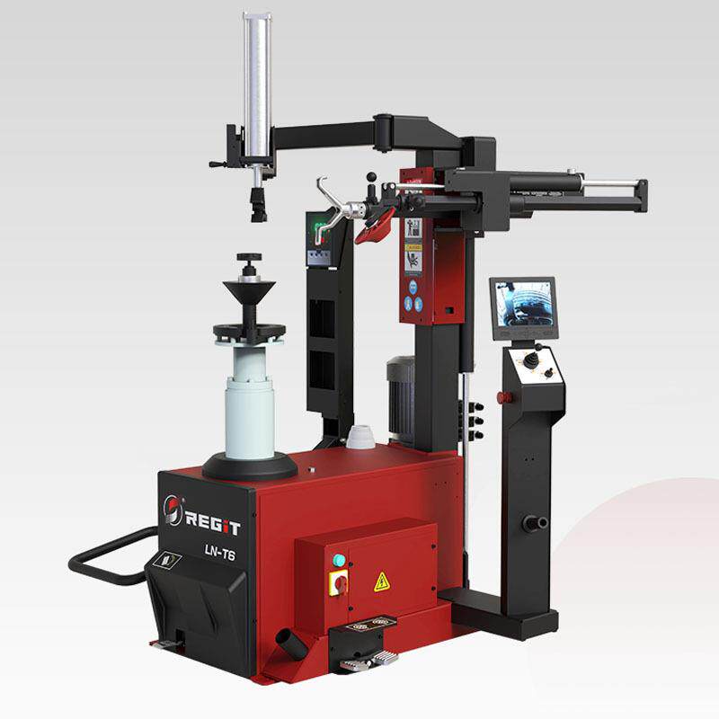 LNT6立式全自动免撬棍扒胎机液压无盘扒胎机汽车扁平防爆轮胎拆装