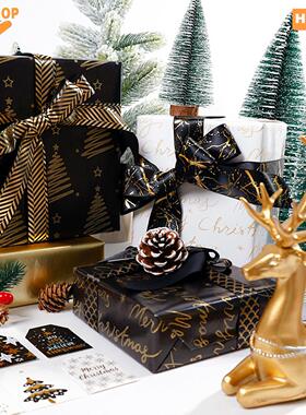 Christmas wrapping paper Gilded Gift wrap decoration43x300cm