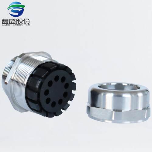 蓝盛 九孔不锈钢电缆防水接头M40PG36DN32DN38系列多孔金属格兰