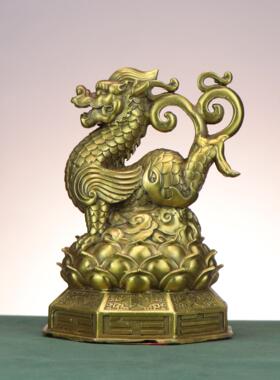 铜四神兽青龙白虎朱雀玄武家居店铺装饰铜摆件四方四位神