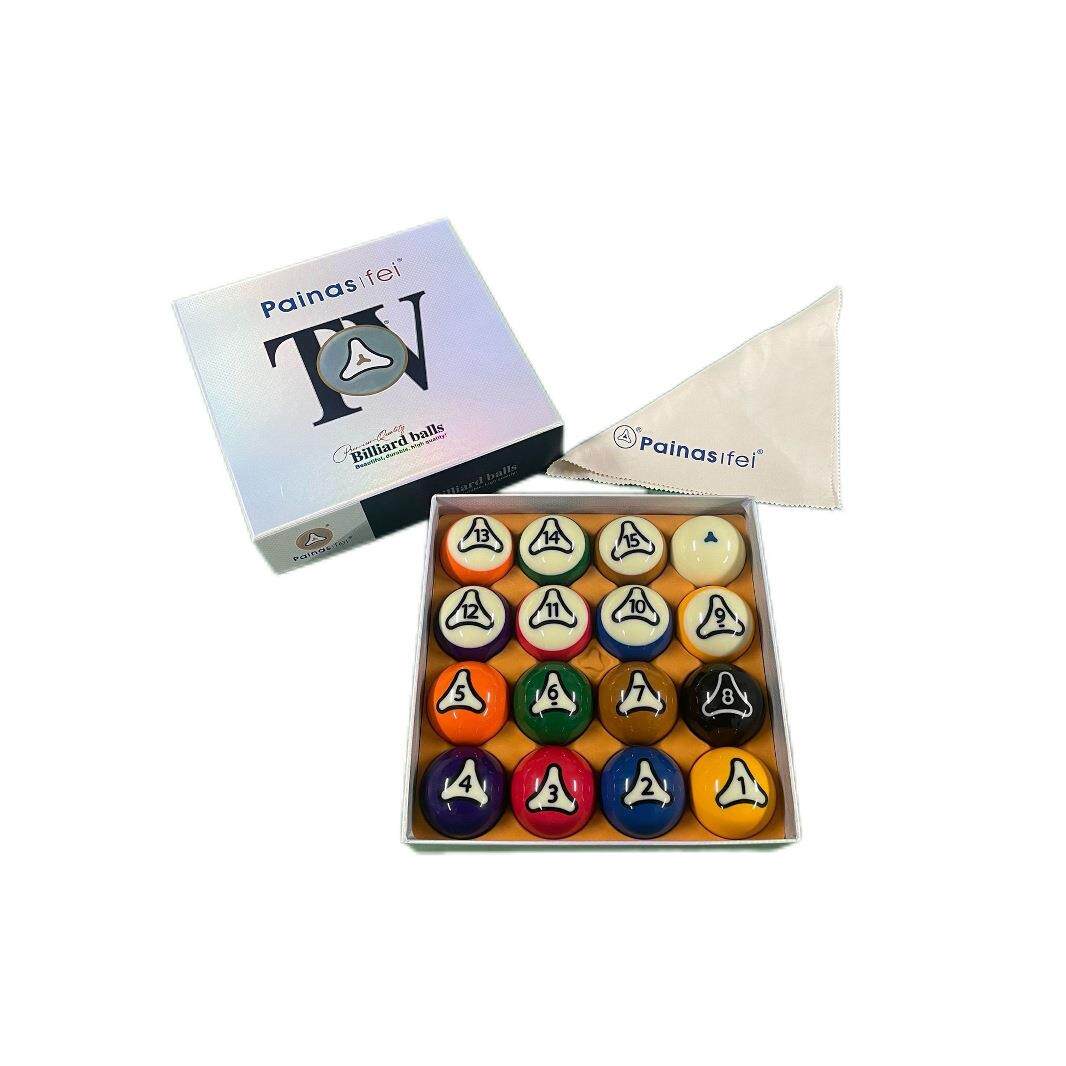 黑八球中球标准美式十六彩桌球杆斯诺克球子标准大号台球用品