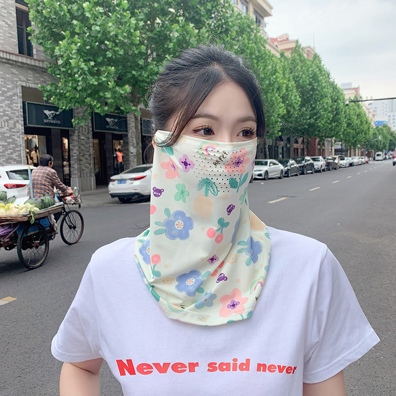 UPF冰丝防晒面罩女士骑车面罩