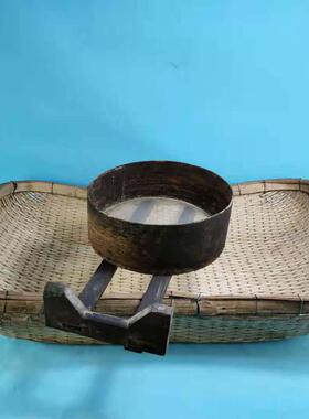 红色文化怀旧收藏老物件木筛子老式箩筛笸箩筛面粉老工具民俗杂项