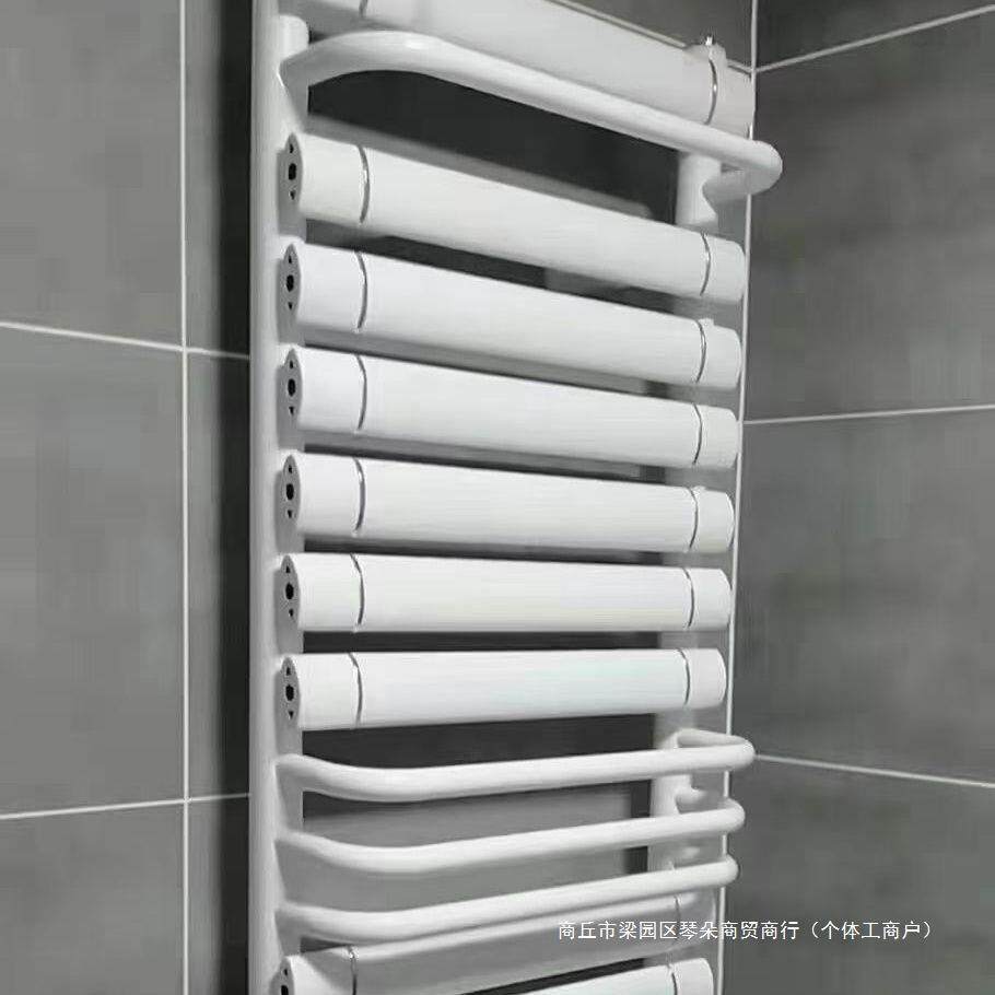 家用暖气片铜铝复合水暖散热器毛巾架小背篓卫生间壁挂式浴室地热