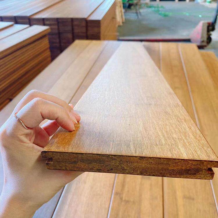 户外竹木地板瓷态高耐重组竹木地板栗子色浅黄色8-50厚卡扣