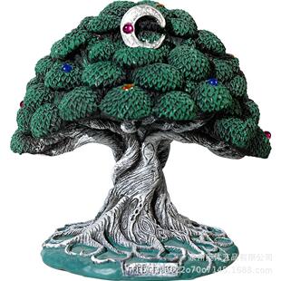新款地球母亲雕像生命之树树脂摆件盖亚艺术女神塑像花园装饰