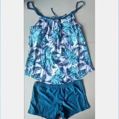 Bikinis conservative, belly covering, high waist, split