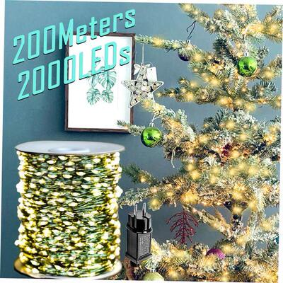 30/50/100/200M LED String Lights Christmas Fairy Lights Wate