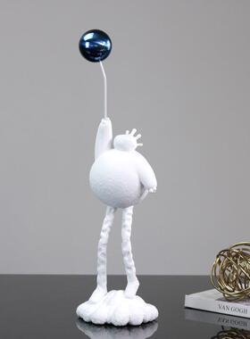 现家居软装泡泡人代塑摆件样UUO板间雕售楼处客厅玄关壁柜物酒柜