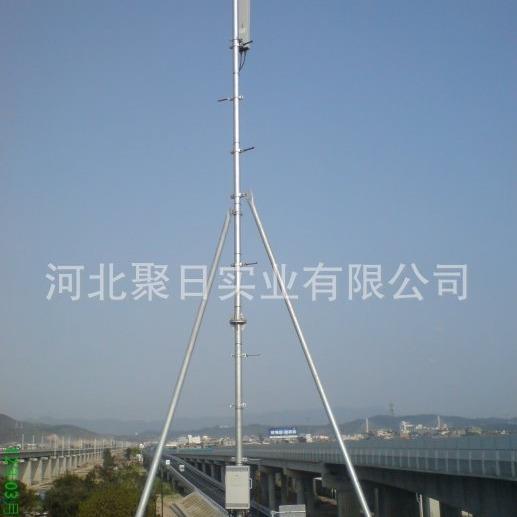 楼顶天线抱杆楼顶增高架天线抱杆18米三柱增高架楼顶增高架