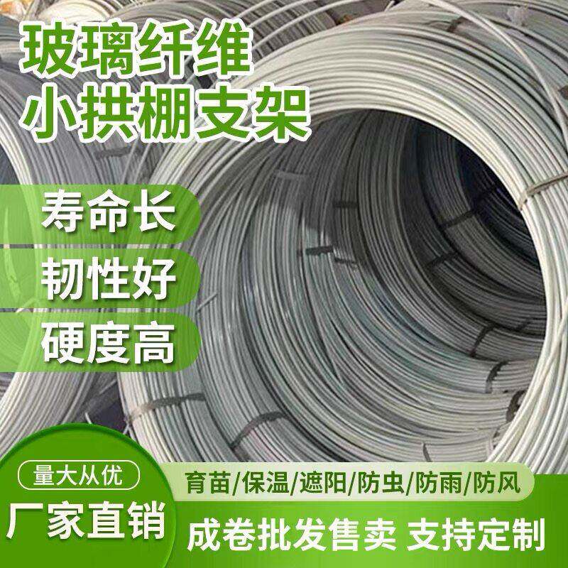 菜棚拱杆长条大小杆子黄瓜拱棚玻璃纤维杆地膜新型支架温室保温棚