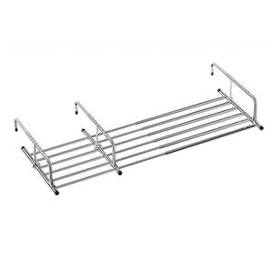 3勾伸缩2米不锈钢晒衣架折叠阳台窗外晾衣架晾晒鞋架晒被子架