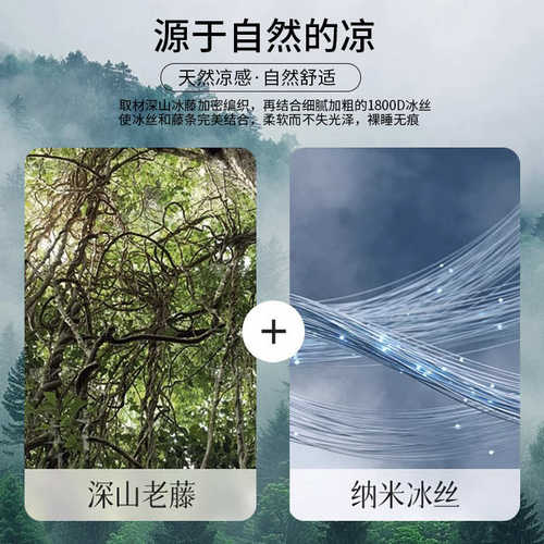 德致夏季冰藤凉席地垫打地铺午睡床垫地毯榻榻米垫宝宝爬爬垫