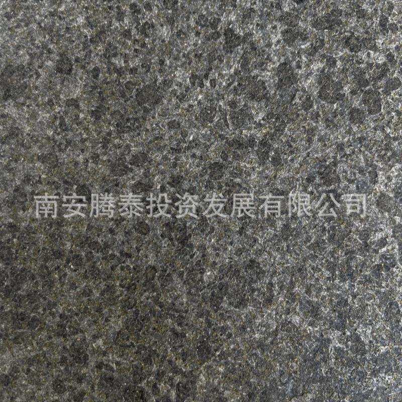 花岗岩G684福鼎黑火烧水洗面地铺珍珠黑水冲面石材
