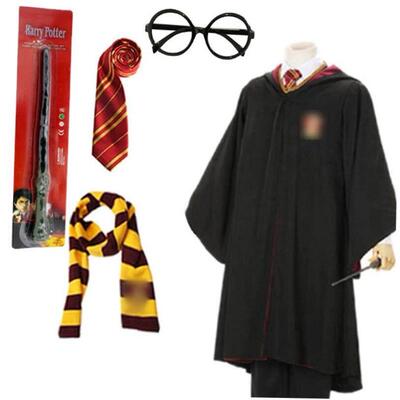 Harry Potter Costume Magic Robes cosplay Halloween cape 斗篷