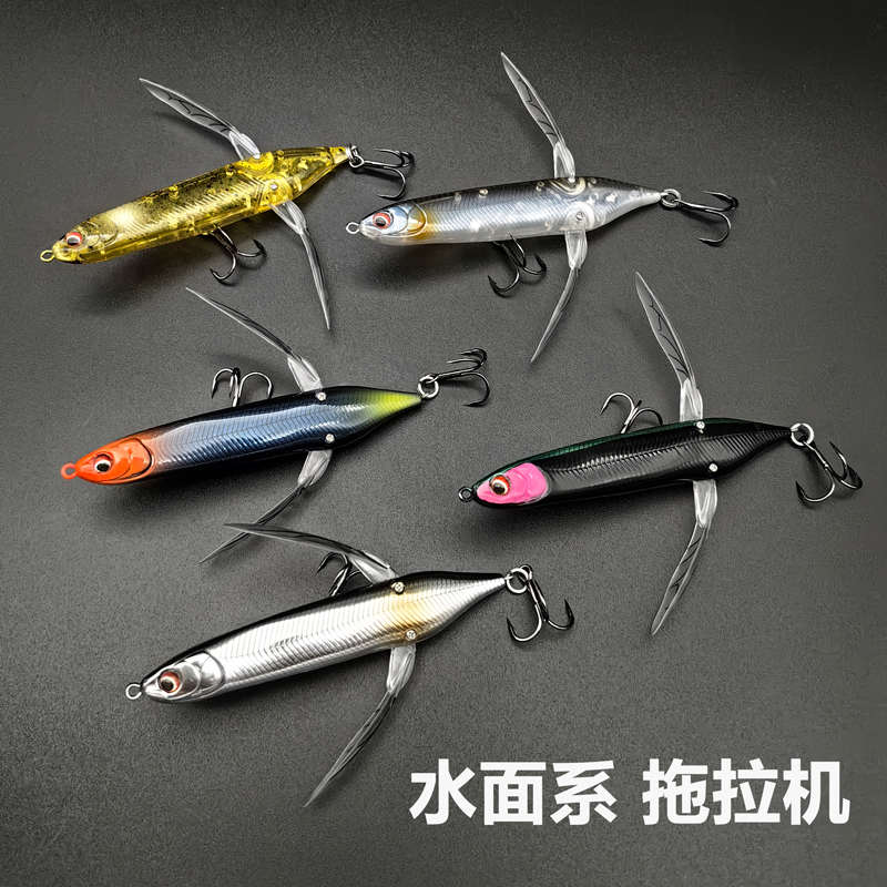 水上拖拉机噪音微物之字狗水面系铅笔浮水假饵翘嘴黑鱼路亚饵走狗