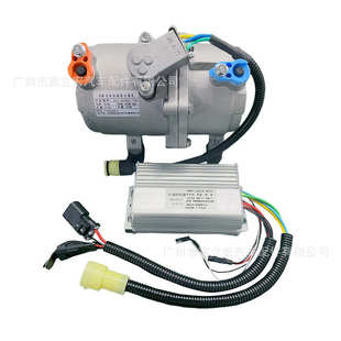 25CC駐車空調變頻壓縮機 汽車電動渦旋分體壓縮機12V24V60V72V20