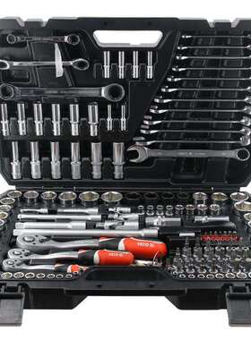 YATO公英制套筒扳手套装1HKJ/32大1/4小中/8飞汽棘车维修理套管轮