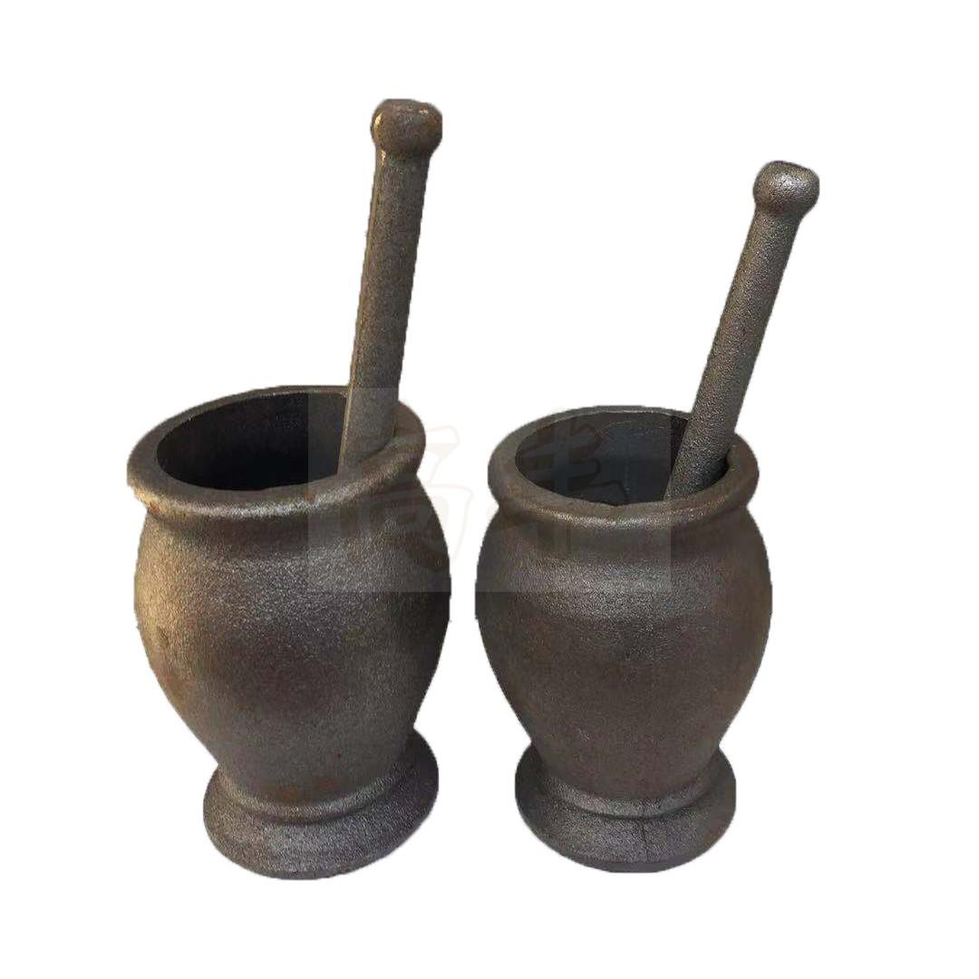 丰罐冲臼药碓捣高加厚对研钵捣药杵器窝窝筒研磨捣碎捣药椒子铸铁