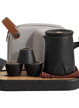 便携式旅行茶具个人专用小套装户外露营喝茶泡茶壶茶杯随身快客杯