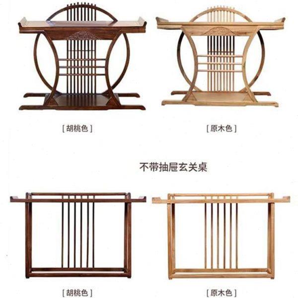 老榆木实木条案新中式玄关桌条几禅意供桌客厅抽屉翘头古典平头案