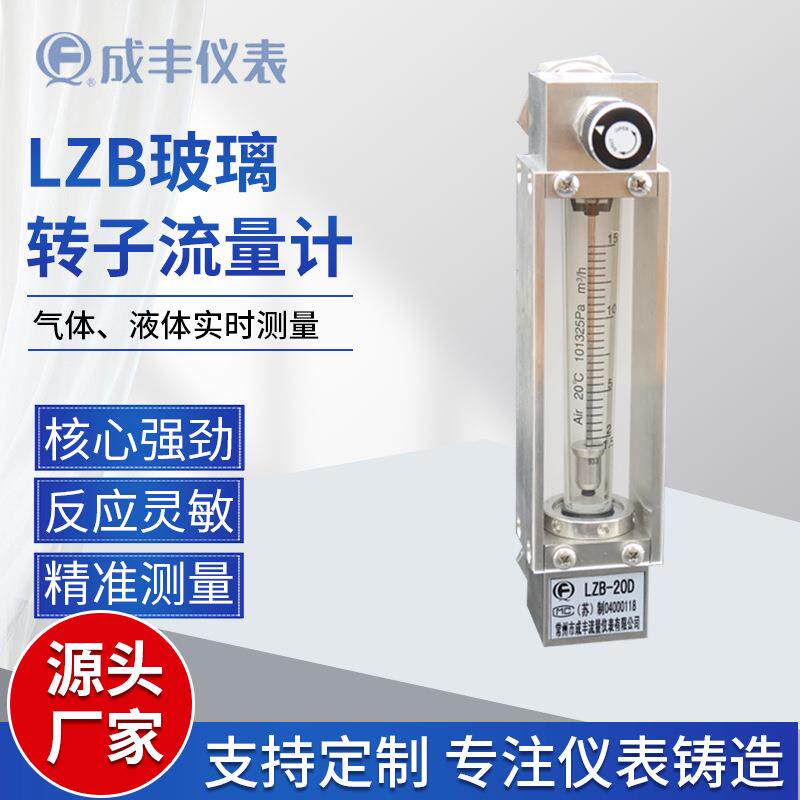 厂家直供LZB-25D玻璃管转子流量计辊道炉配套流量计氧气流量计