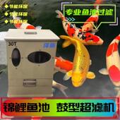 泽鱼户外鱼池过滤设备水循环反冲洗一体式 转鼓离心微滤机