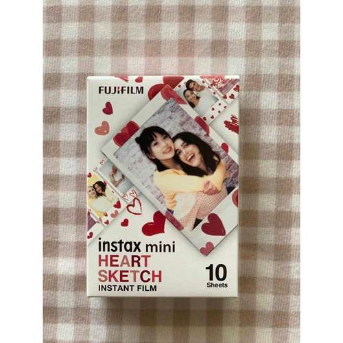 富士立拍立得相纸爱心 mini7Smini8mini25/50s/70/90卡通白边花边