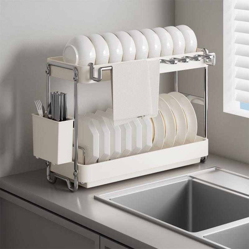 厨房碗架沥水架置物架新款2024台面家用放碗盘碗筷碗碟收纳架