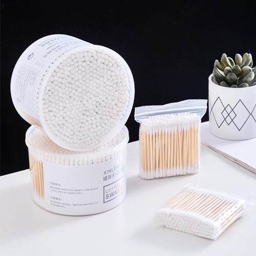 Dual-head cotton swabs, makeup and makeup remover cotton sti
