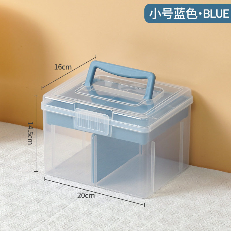 手提游泳箱儿童收纳盒透明塑料泳衣装备专用衣物游泳包玩具整理箱