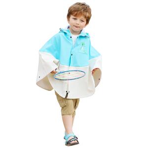 琴飞曼儿童雨衣女童 幼儿园男童斗篷式小孩 可爱宝宝雨衣雨披