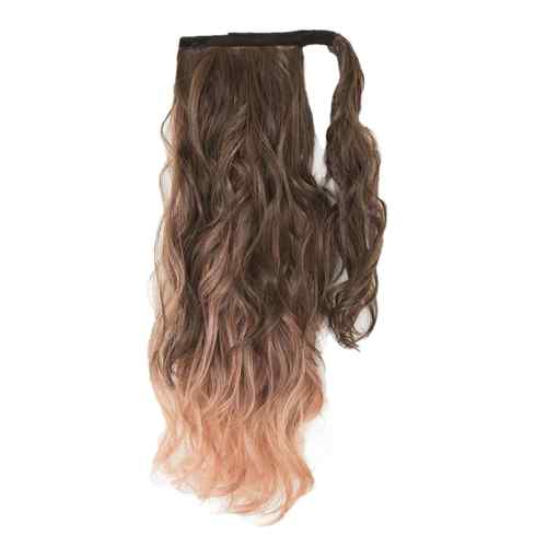 正品B蓬rightleel日本时尚假发马尾 手卷松捆工绑马尾 渐变马尾辫