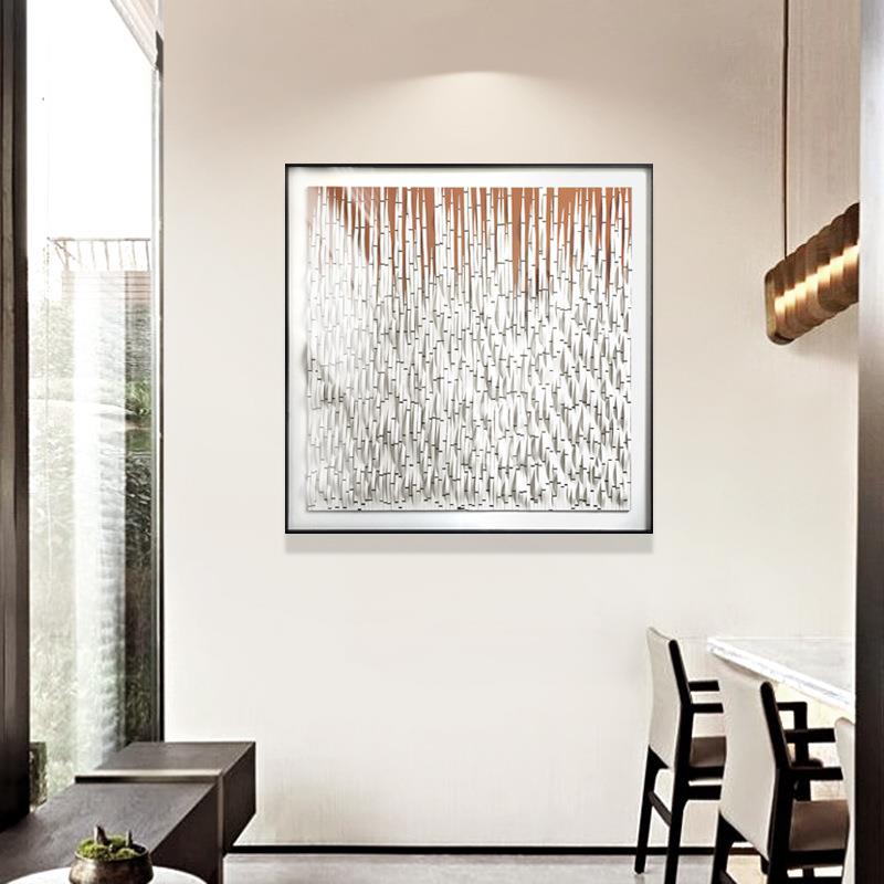 现代玄关挂画3d立体手工餐厅壁画轻奢高档亚克力样板间客厅装饰画